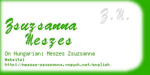 zsuzsanna meszes business card